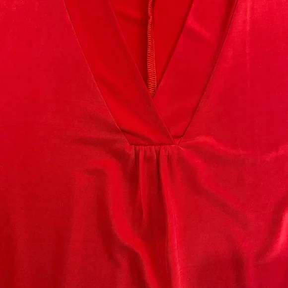 Dolan Left‎ Coast Red Tunic Dress Size S Loose Fit Minimalist Lagenlook Resort - Picture 7 of 11